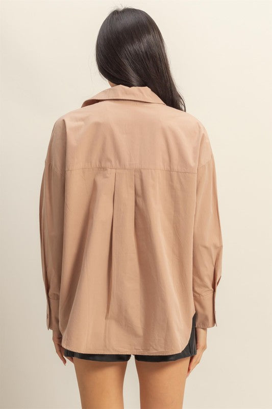 HYFVE Button Down Long Sleeve Shirt - Clothes For Her Online Store