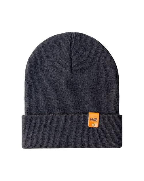 HAAKWEAR Knit Cuffed Beanie - Charcoal Black