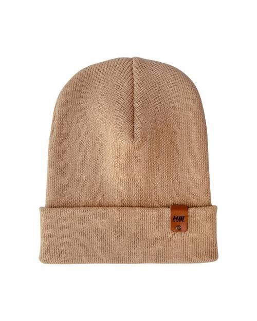 HAAKWEAR Knit Cuffed Beanie - Dune Beige