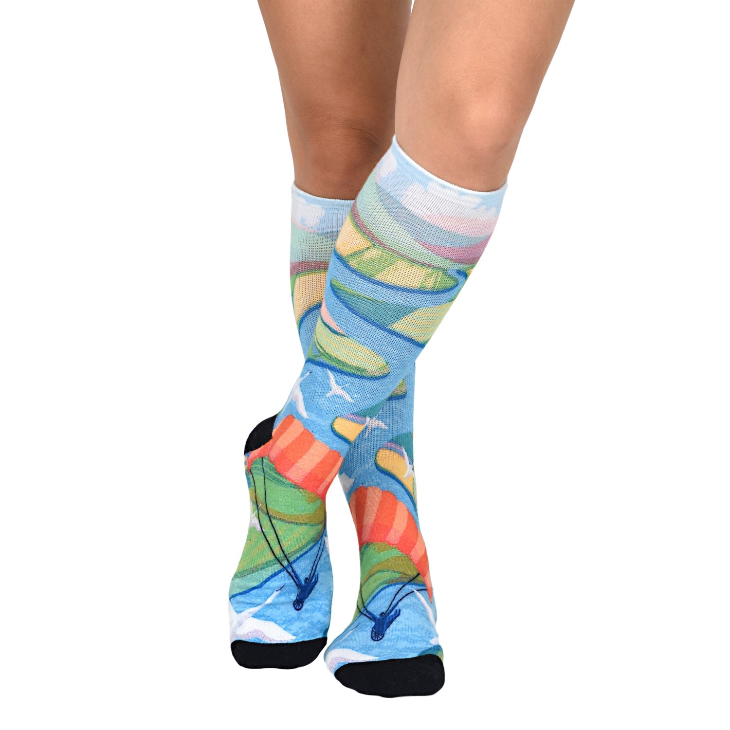 Sierra Socks Birds' Eye View Pattern CoolMax Socks, Nature Collection