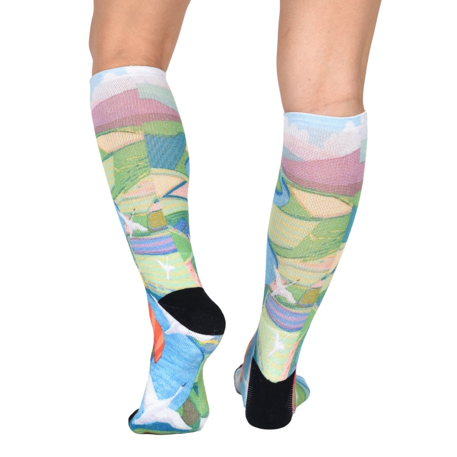 Sierra Socks Birds' Eye View Pattern CoolMax Socks, Nature Collection