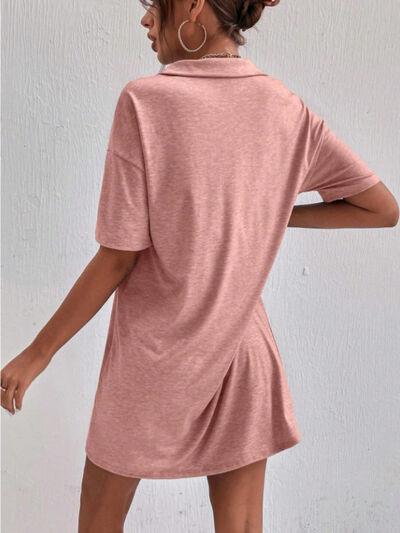 Johnny Collar Short Sleeve Polo Dress