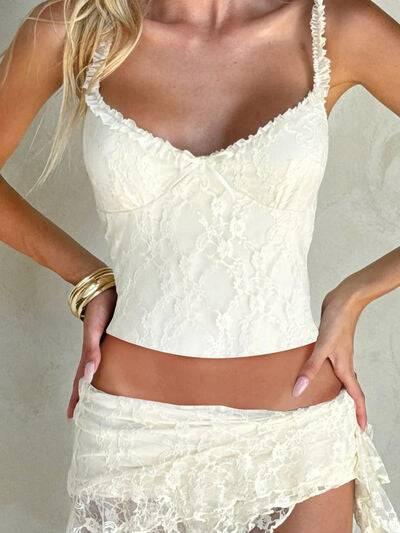 Bow Frill Lace Cami