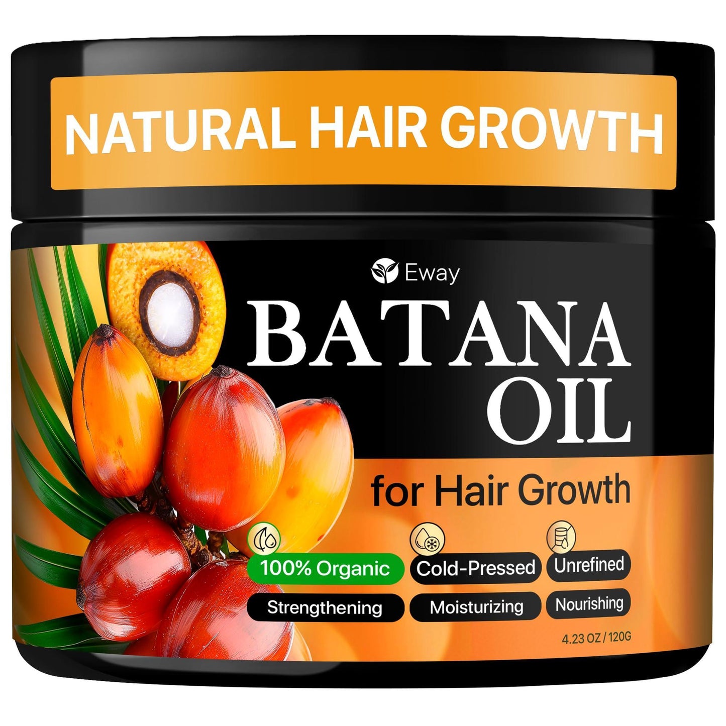 Eway Pure Batana Oil for Hair Growth Dr Sebi Organic – 100% Raw Batana Oil for