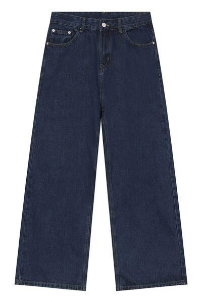 Mid Rise Jeans with Pockets - Clothes For Her Online Store