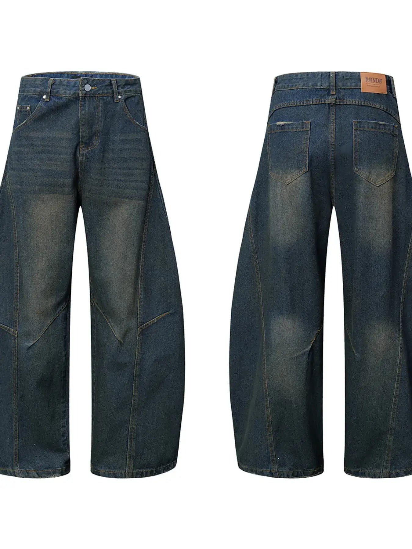 Men's Wide Leg Balloon Denim Jeans