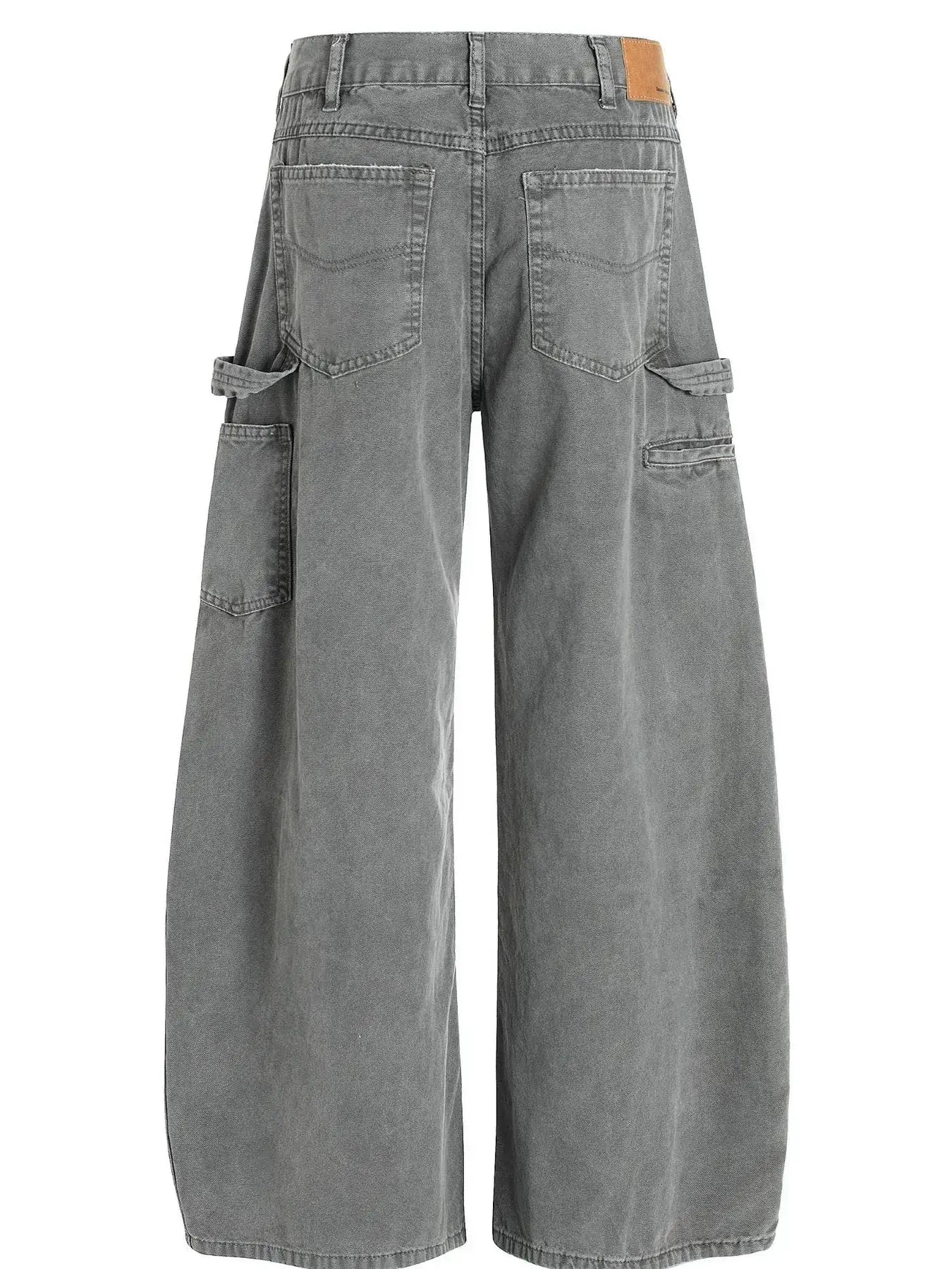 Men's Washed Distressed Curved Jeans