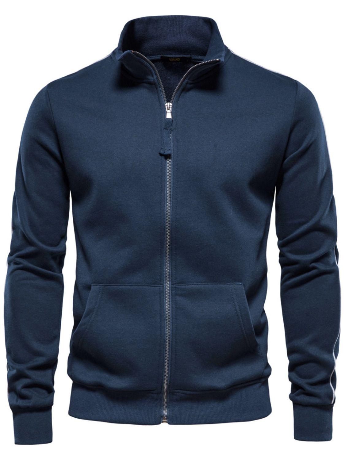 Men's Zip Up Long Sleeve Sweatshirt