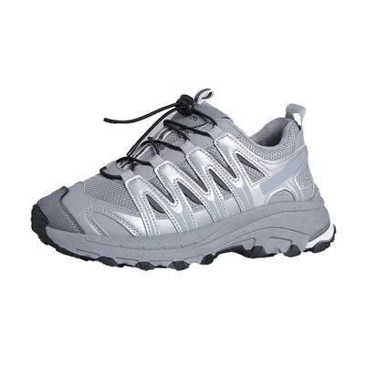 Lace-Up Mesh Platform Athletic Shoes