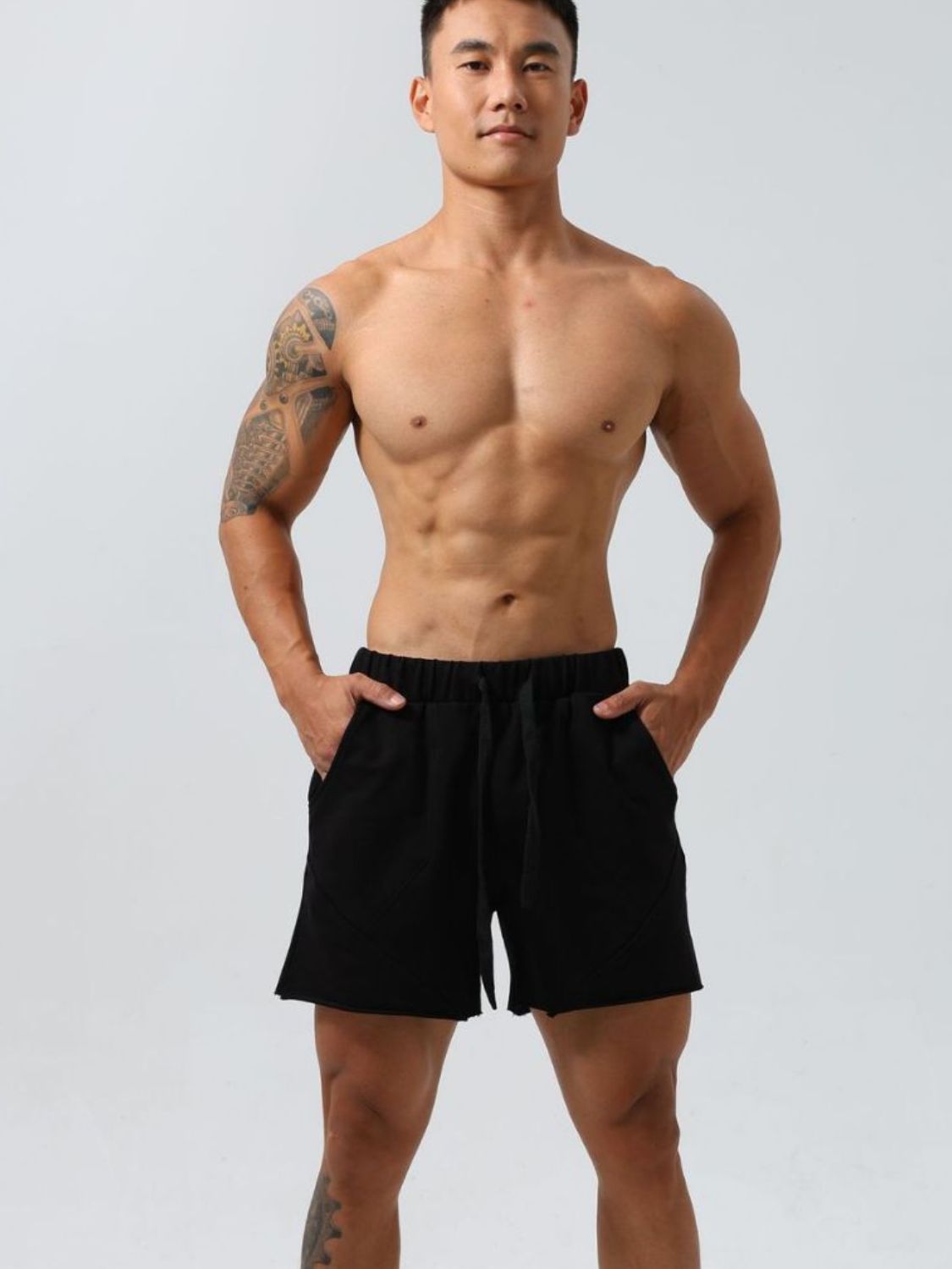 Men's Plus Size Drawstring Elastic Waist Shorts