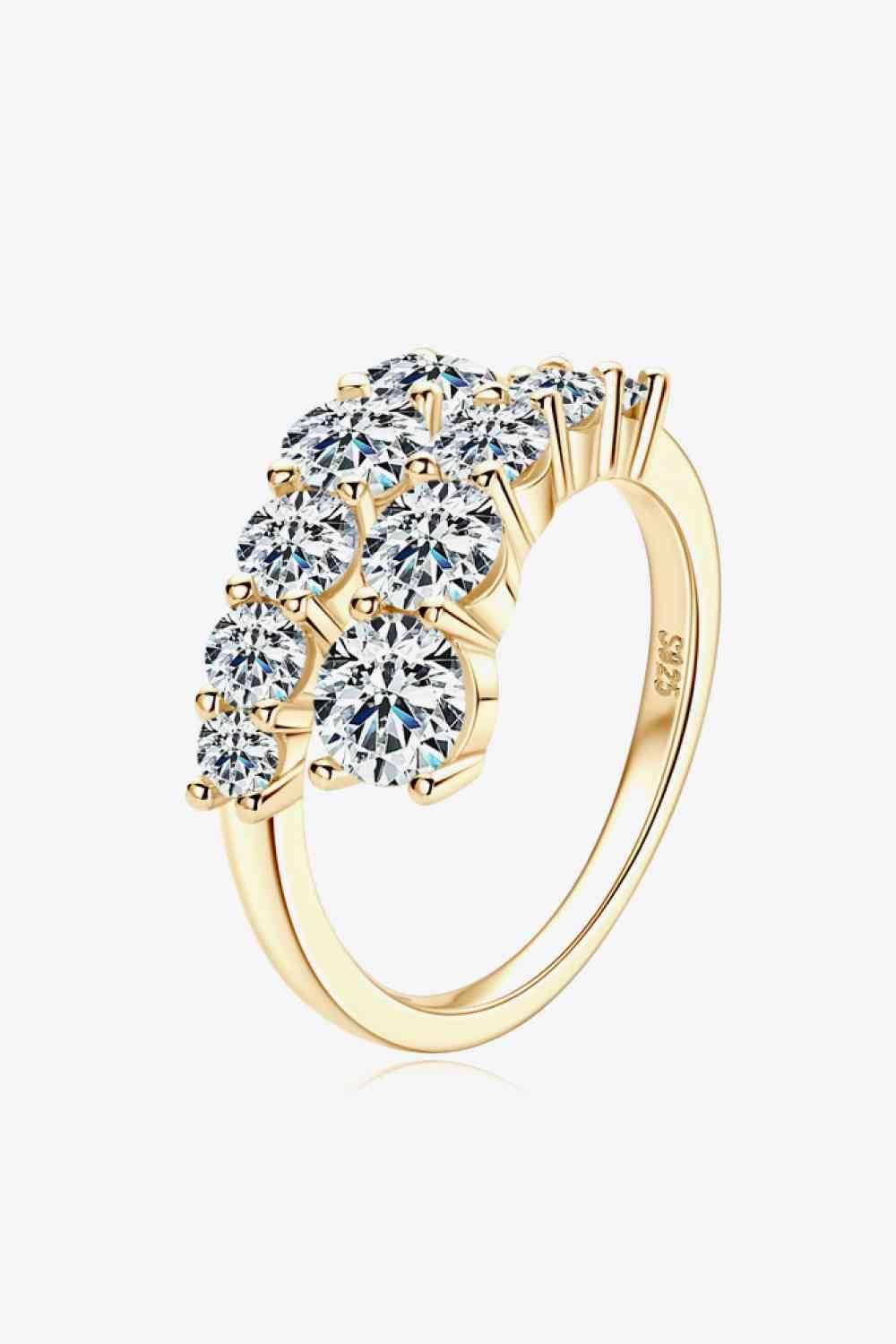 Adored Moissanite 925 Sterling Silver Ring - Clothes For Her Online Store