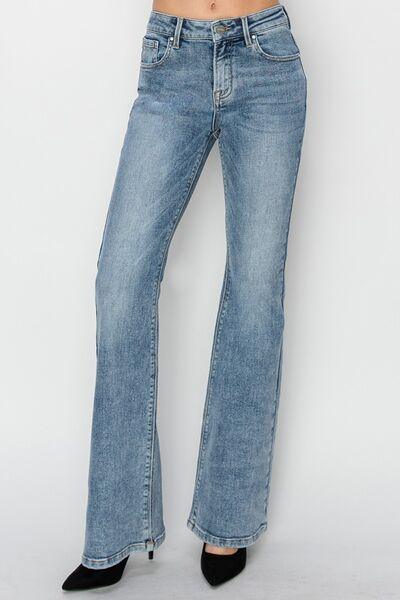 RISEN Full Size Mid Rise Bootcut Jeans - Clothes For Her Online Store