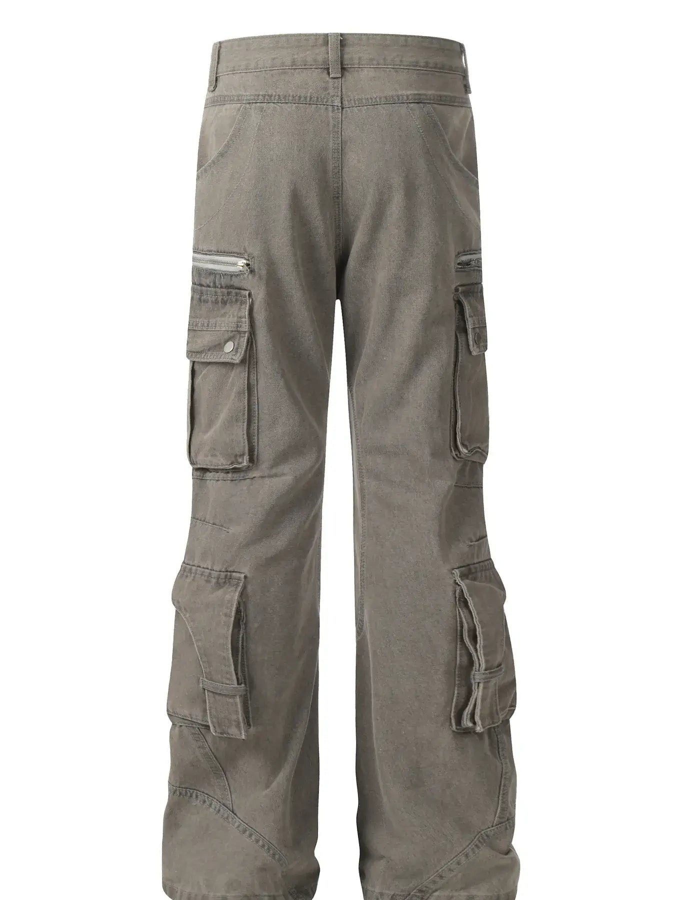 Men's Multi-Pocket Cargo Wide Leg Jeans
