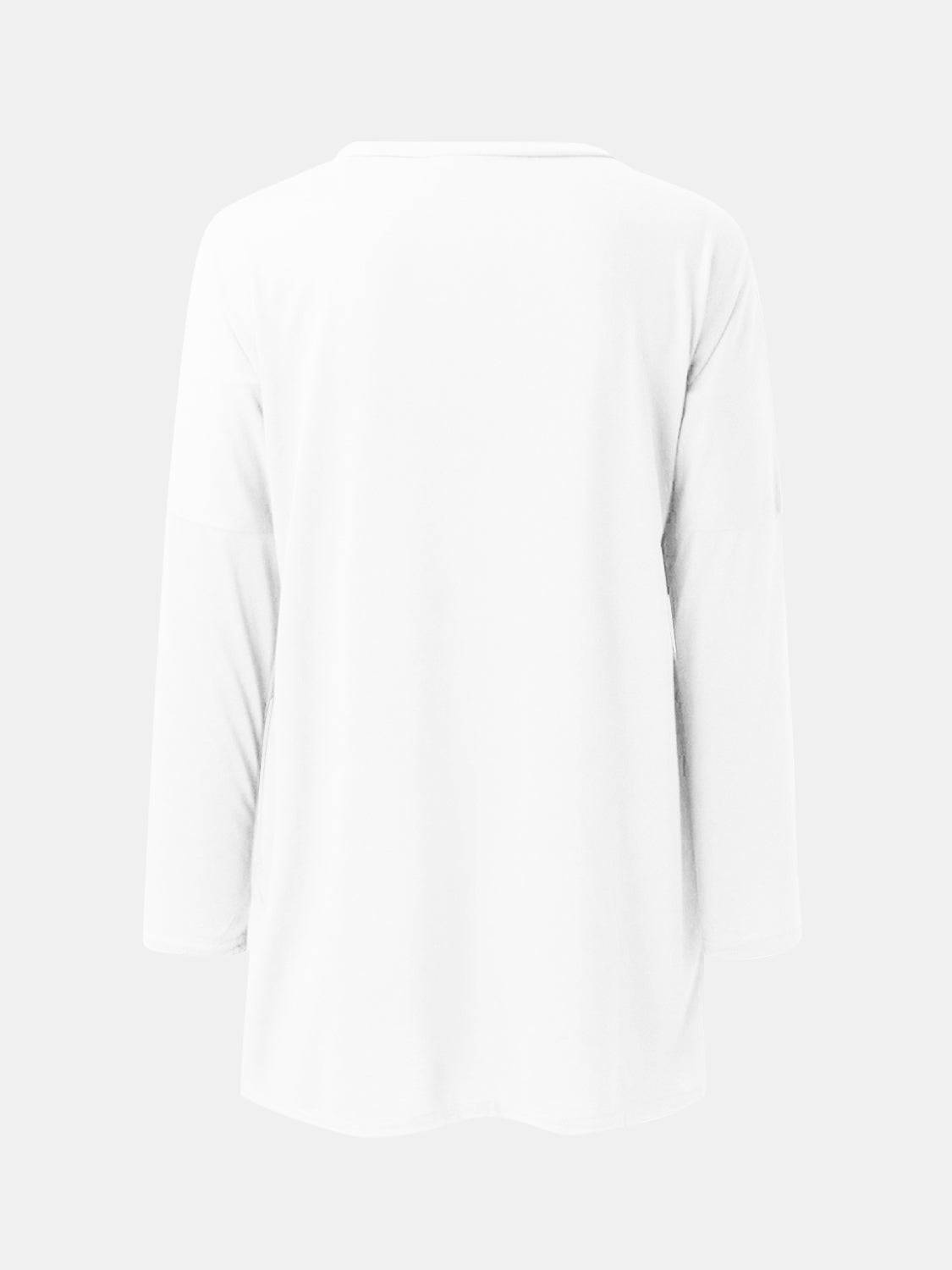 Full Size Round Neck Long Sleeve T-Shirt - Clothes For Her Online Store