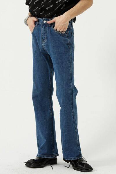 Mid Rise Jeans with Pockets - Clothes For Her Online Store