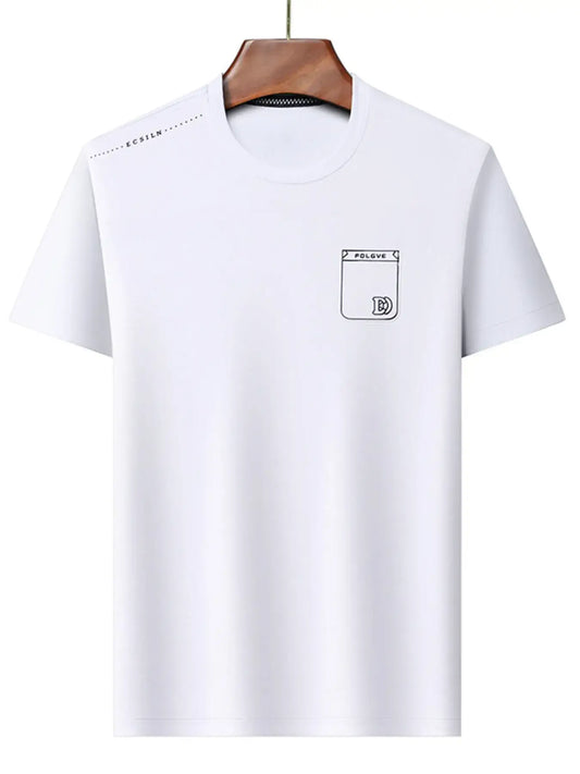 Men's Plus Size Round Neck Short Sleeve T-Shirt