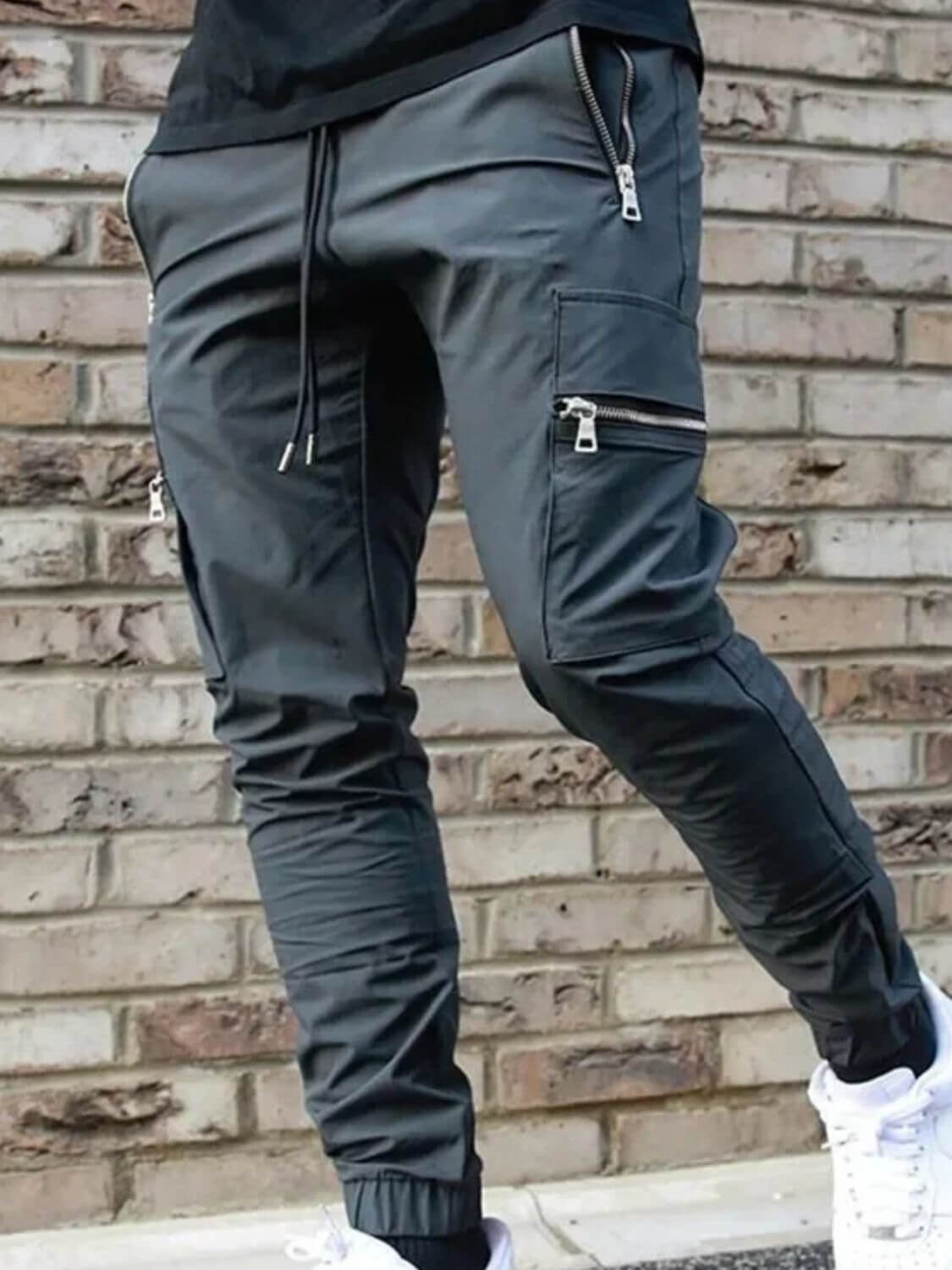 Men's Drawstring Pants with Pockets