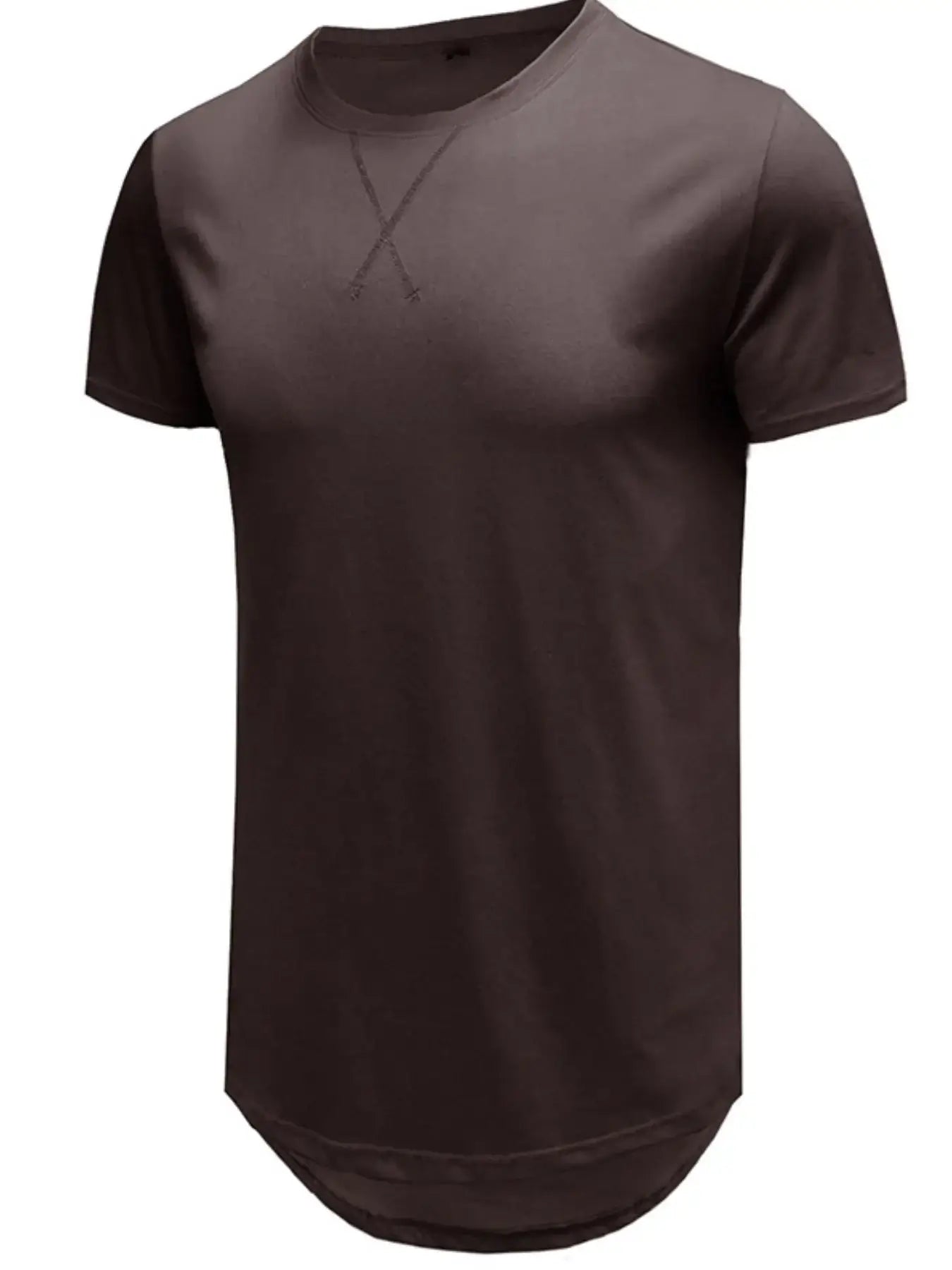 Men's Basic Curved Hem T-Shirt