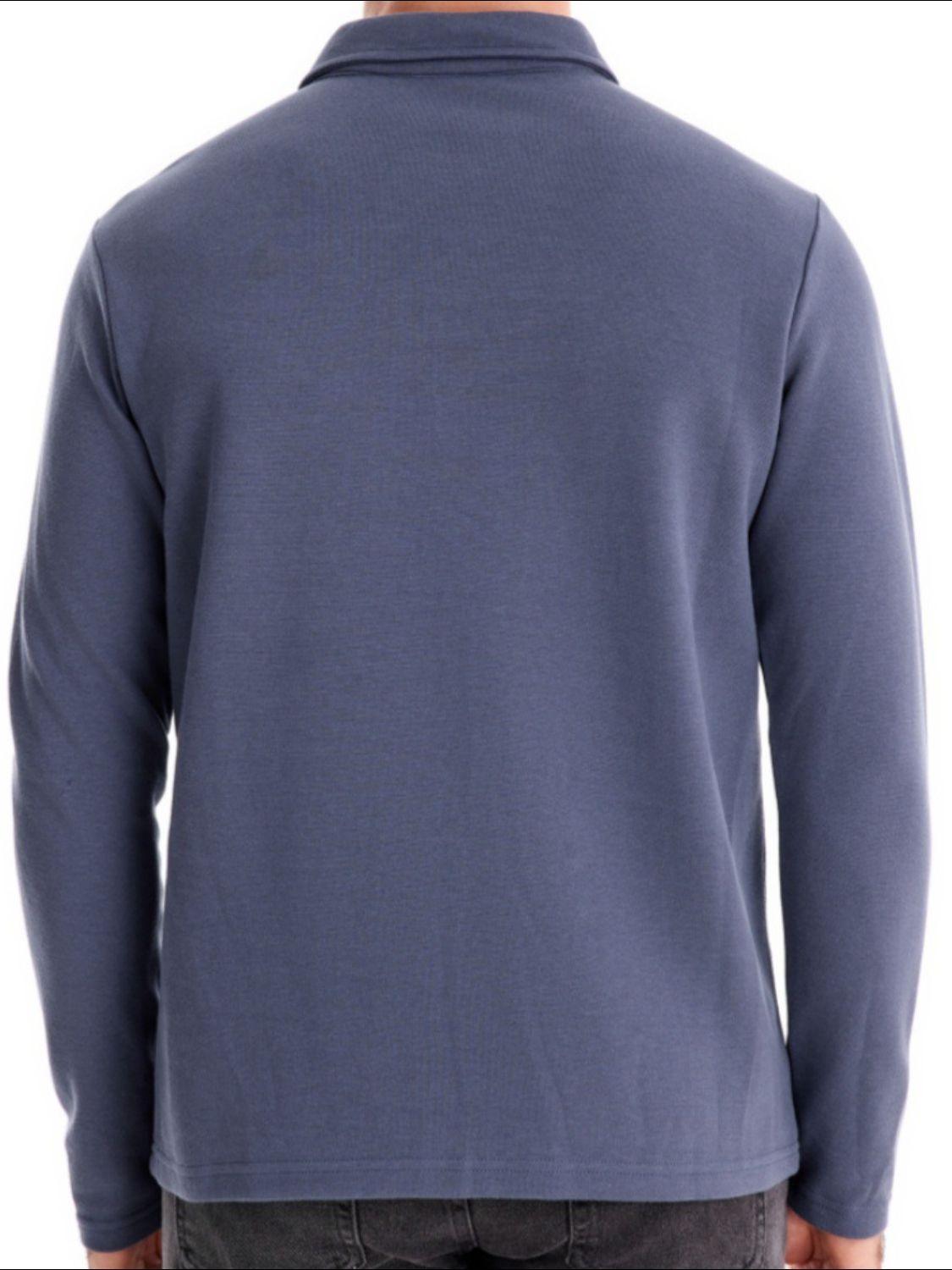 Men's Collared Neck Long Sleeve Polo