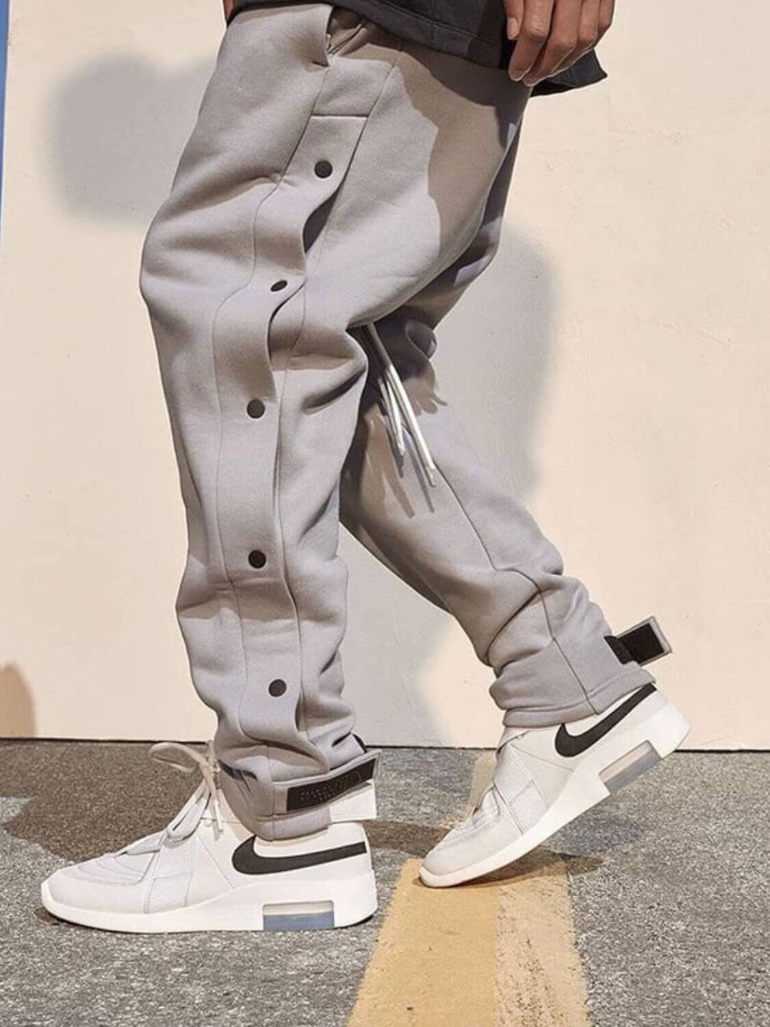 Men's Side Button Pants