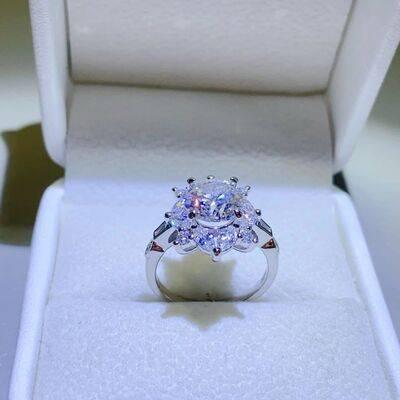 2 Carat Moissanite 925 Sterling Silver Ring - Clothes For Her Online Store