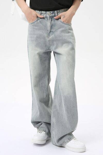 Wide Leg Jeans with Pockets