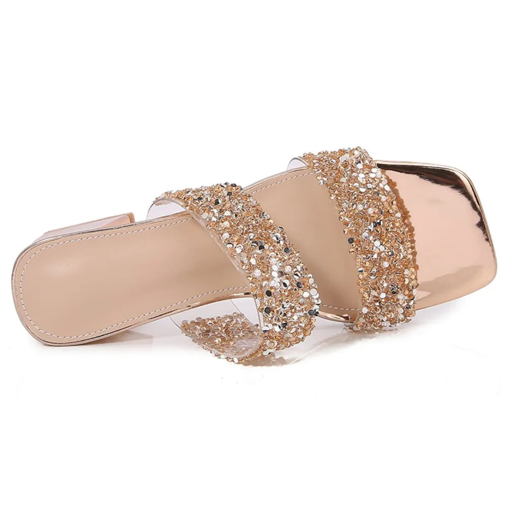 Open Toe Block Heels Sandals