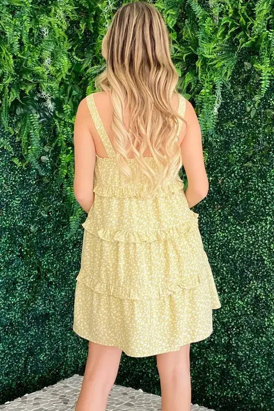 And The Why Ruffle Detailed Floral Babydoll Dress - Clothes For Her Online Store
