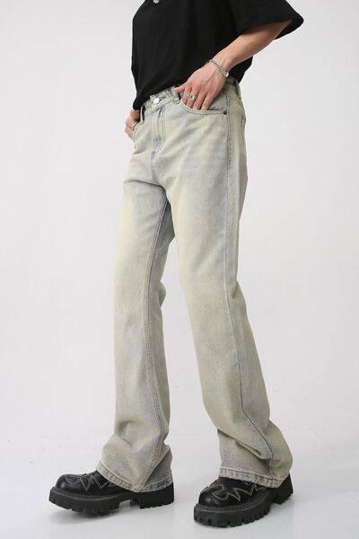 Mid Rise Jeans with Pockets - Clothes For Her Online Store