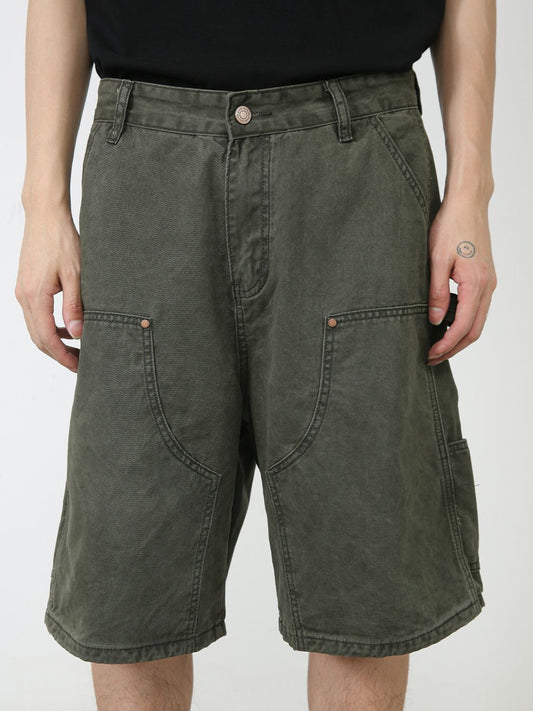 Men's Mid Rise Denim Shorts with Pockets