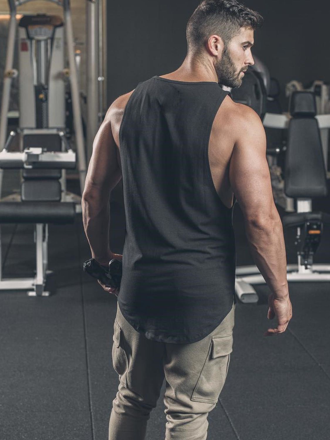 Men's Plus Size Round Neck Tank