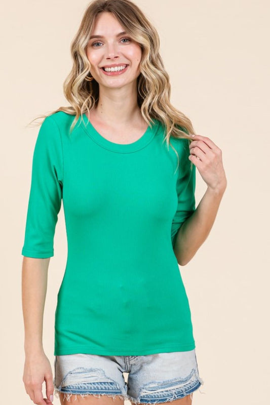 Mittoshop Round Neck Half Sleeve T-Shirt - Clothes For Her Online Store