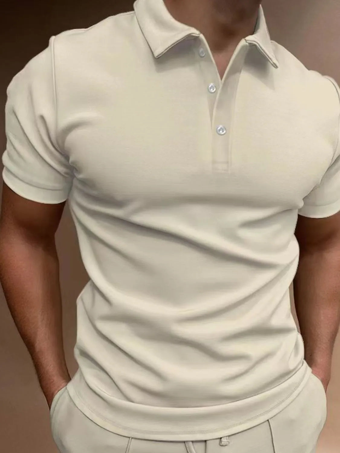 Men's Full Size Collared Neck Short Sleeve Polo Plus Size