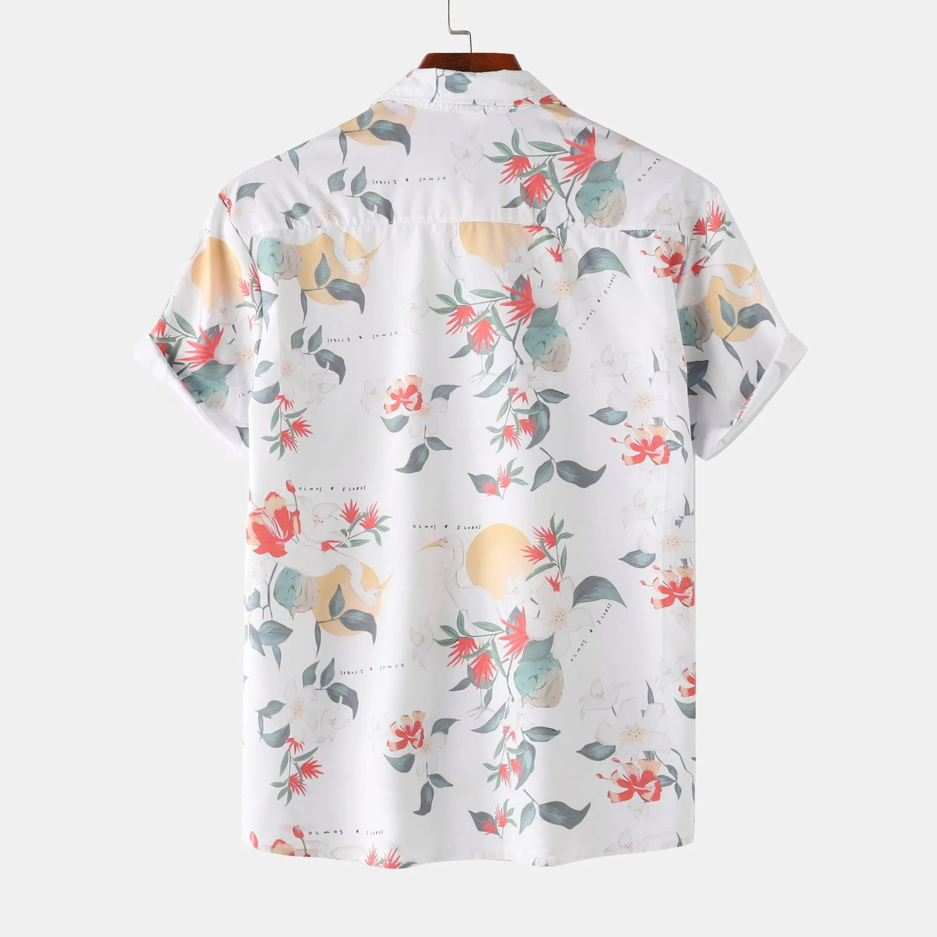 Men's Printed Short Sleeve Summer Hawaiian Shirt