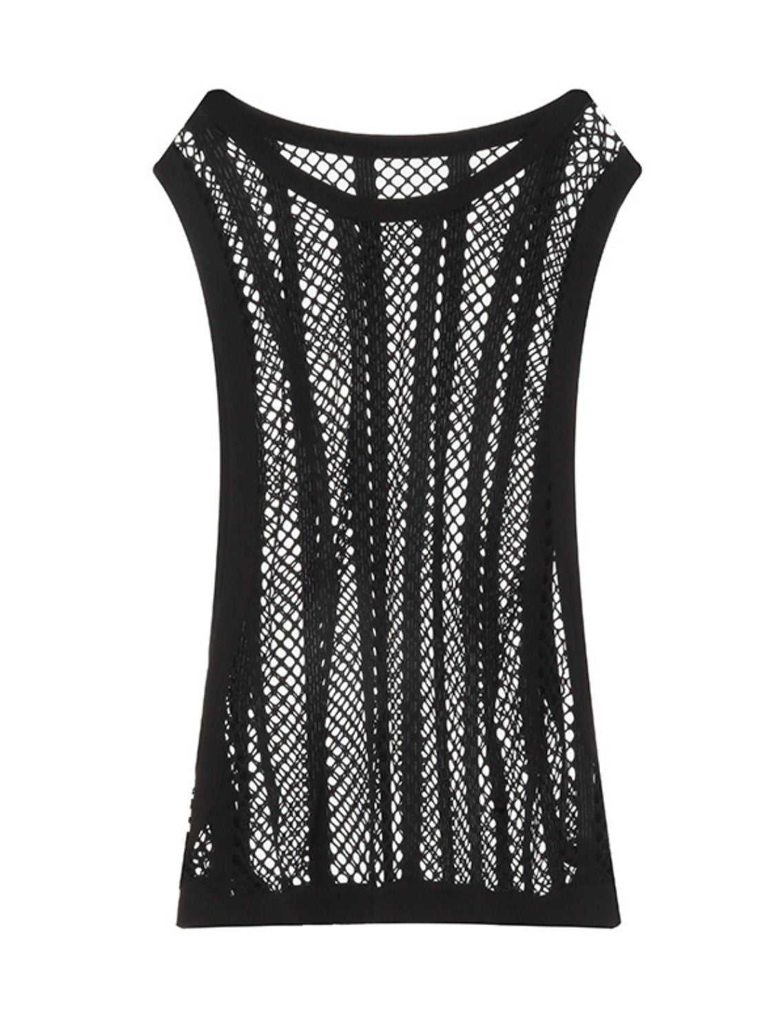 Men's Openwork Round Neck Tank
