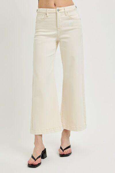 RISEN Full Size Tummy Control Cropped Bootcut Jeans Plus Size - Clothes For Her Online Store