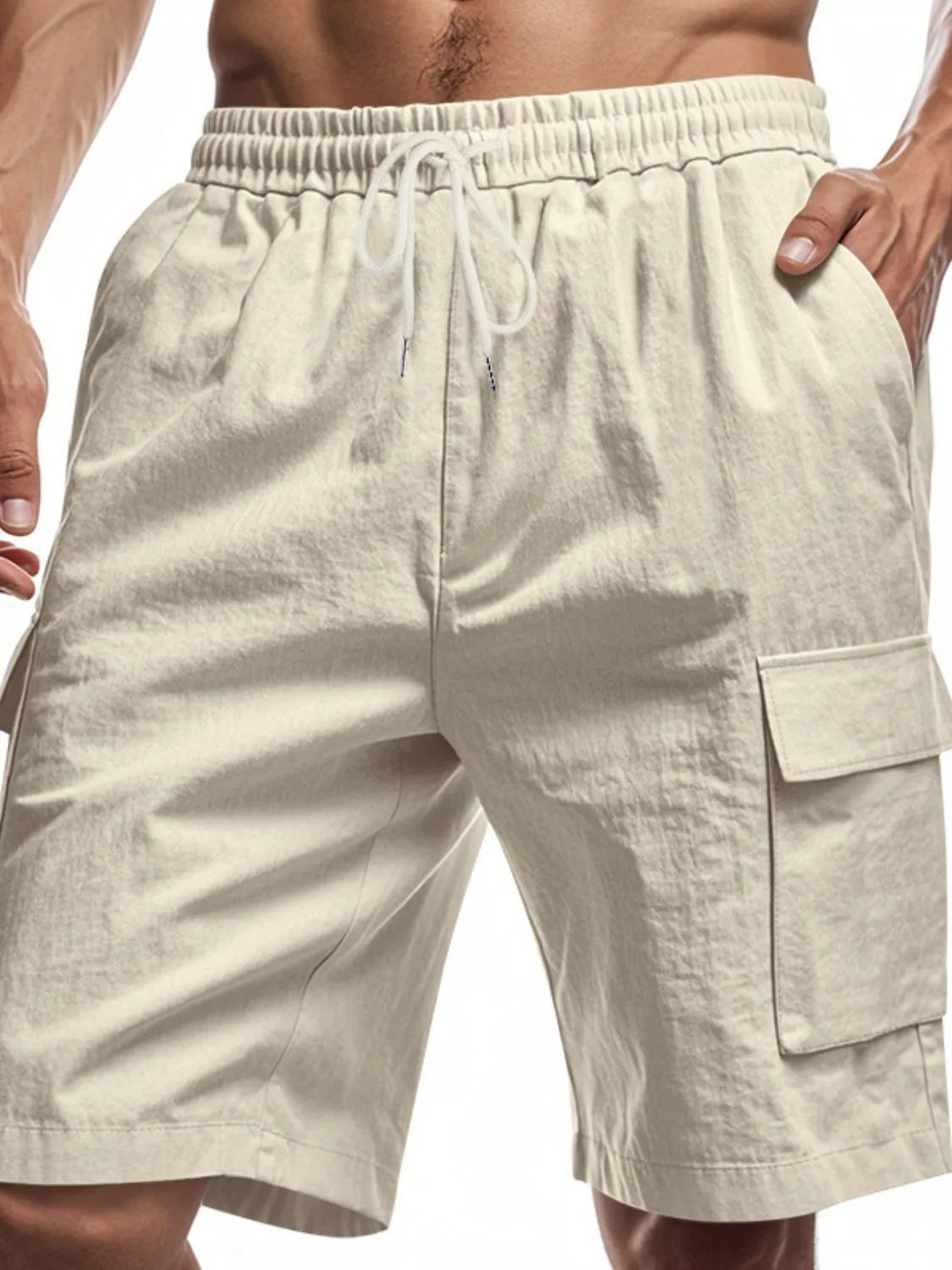 Men's Drawstring Shorts with Pockets