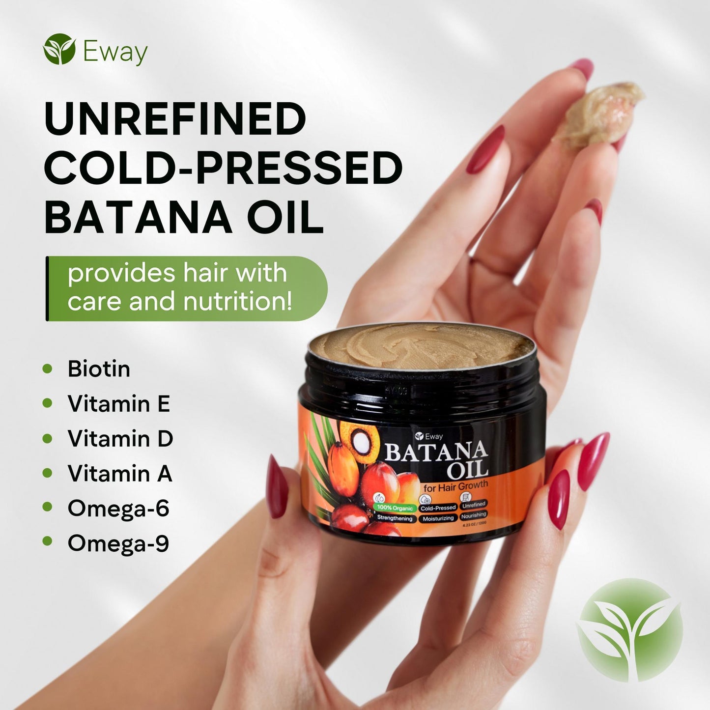 Eway Pure Batana Oil for Hair Growth Dr Sebi Organic – 100% Raw Batana Oil for