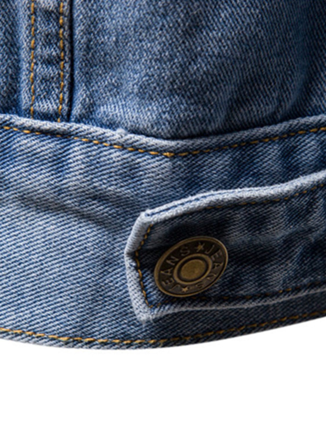 Men's Button Down Long Sleeve Denim Jacket - Clothes For Her Online Store