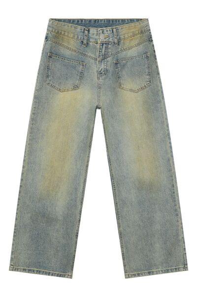 Men's Distressed Backward Jeans