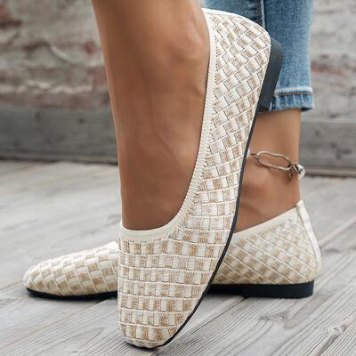 Mesh Round Toe Flat Slip-Ons - Clothes For Her Online Store