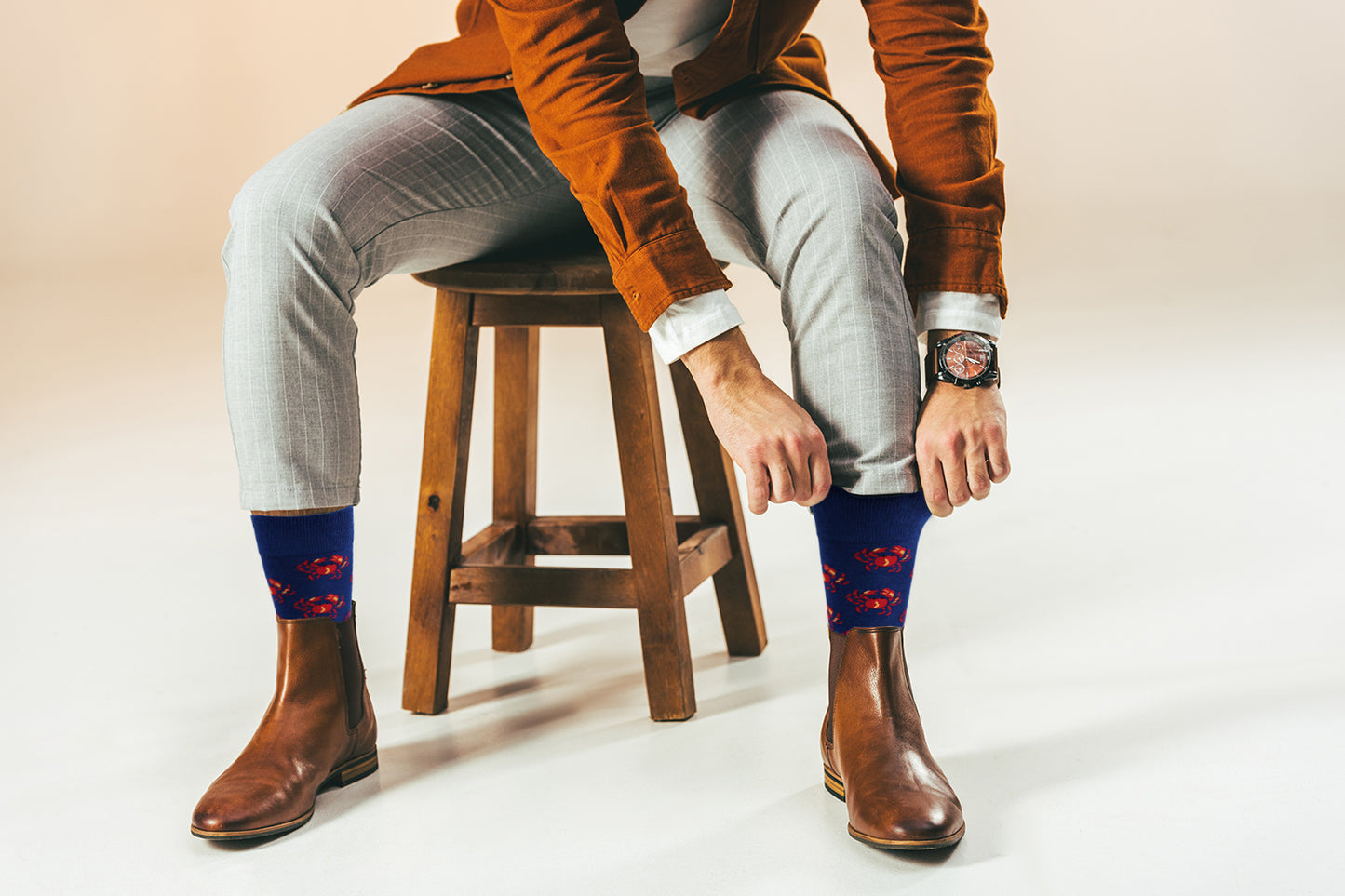 Sick Socks – Crab – Food Service Dress Casual Socks