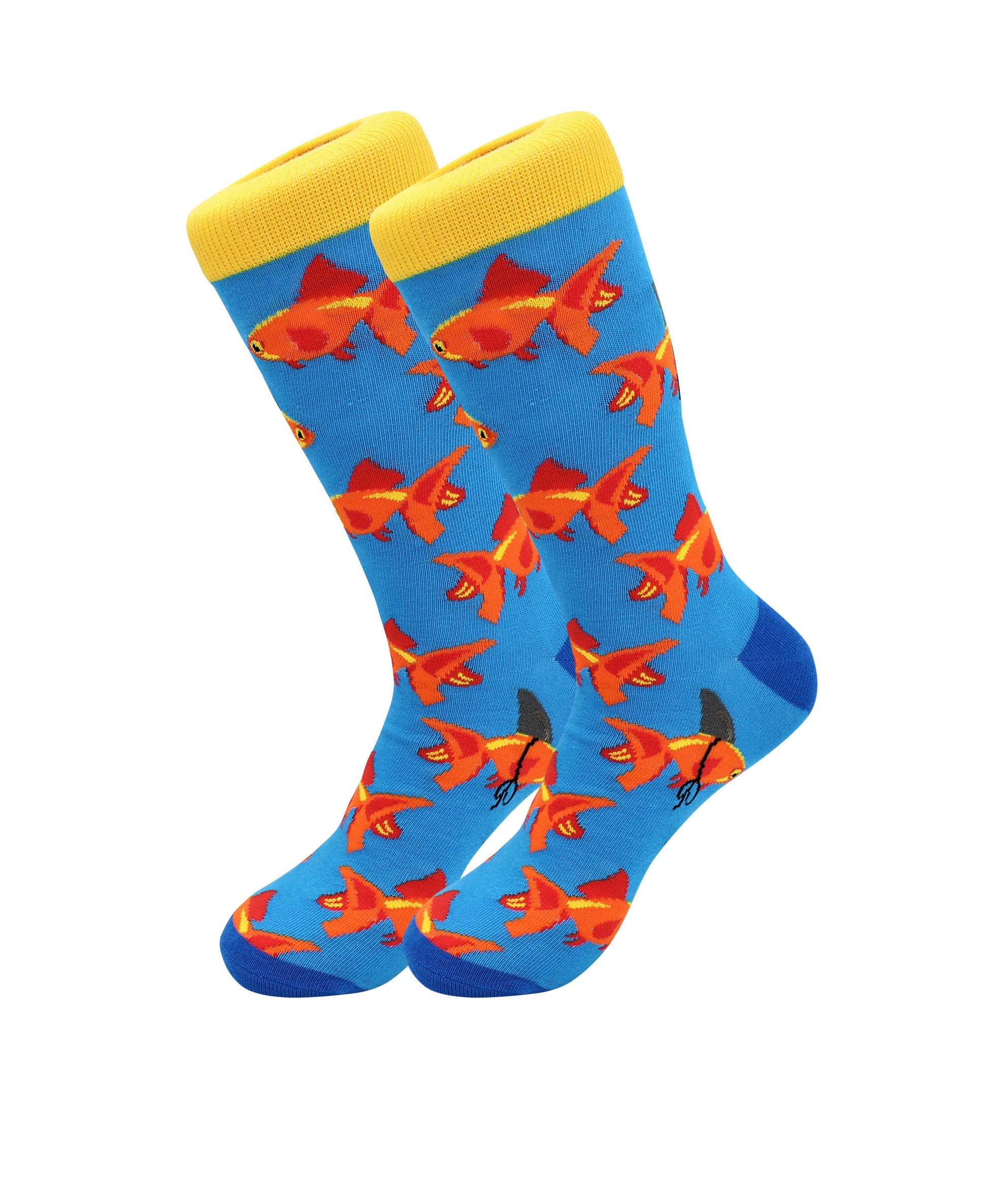 Cute Casual Designer Trendy Pets Socks - Gold Fish - for Men and Women