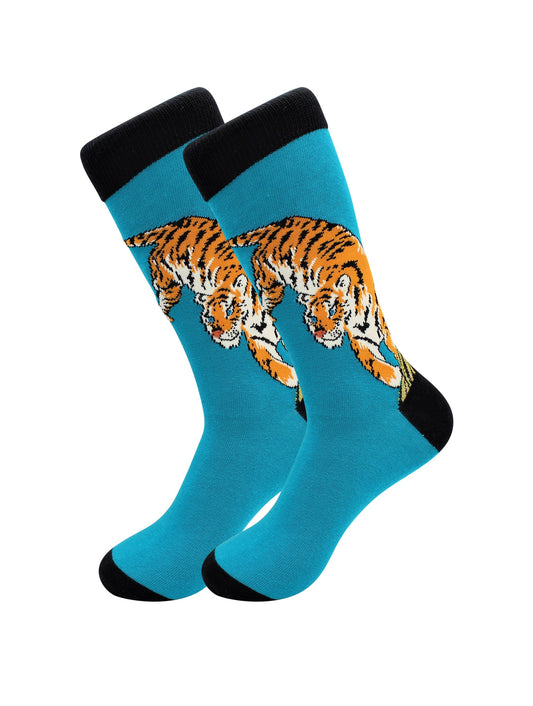 Cute Casual Designer Animal Socks - Tiger for Men and Women