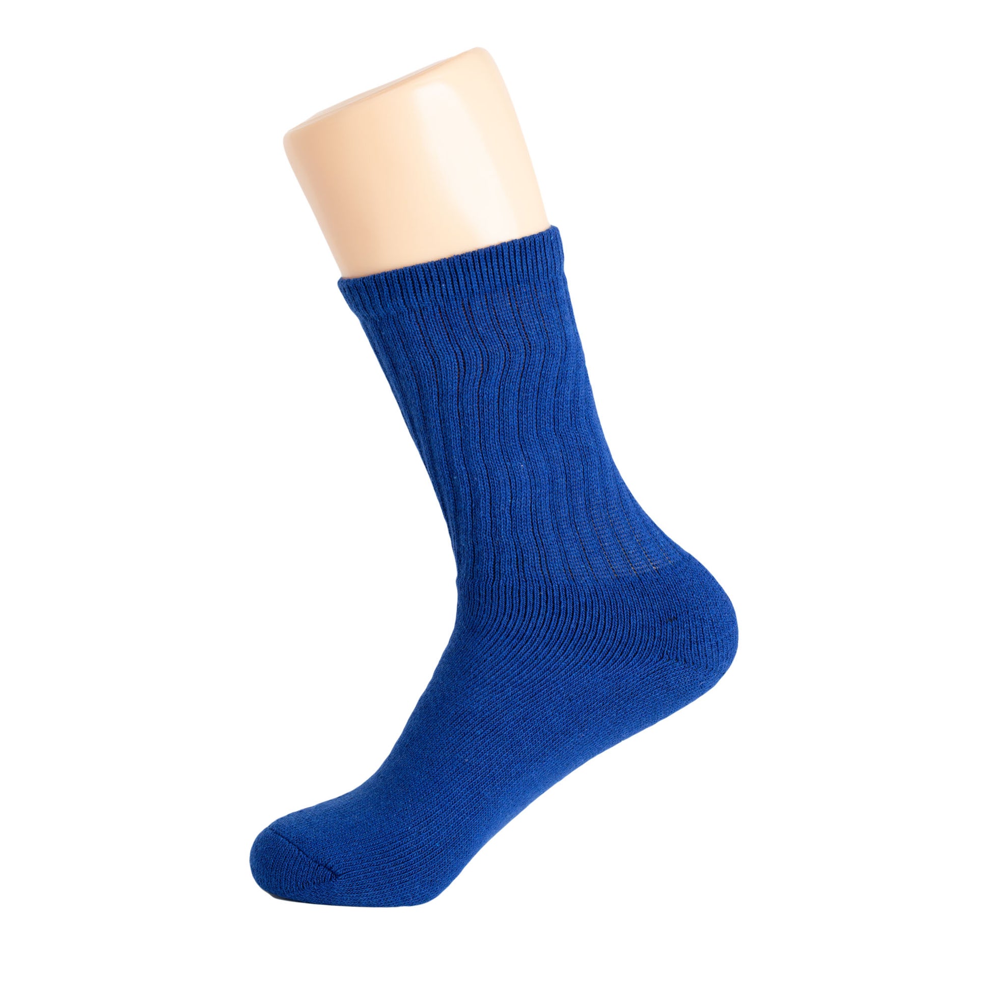 Royal Blue Crew Socks for Women Premium Cotton 3 Pairs