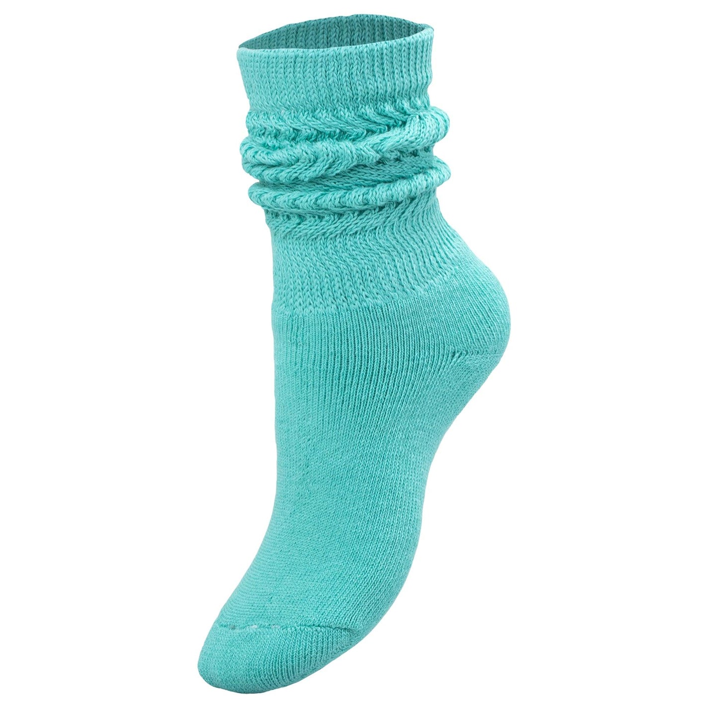 Turquoise Blue Kids Slouch Socks 1 Pair Knee High Socks 3-15 Years Old