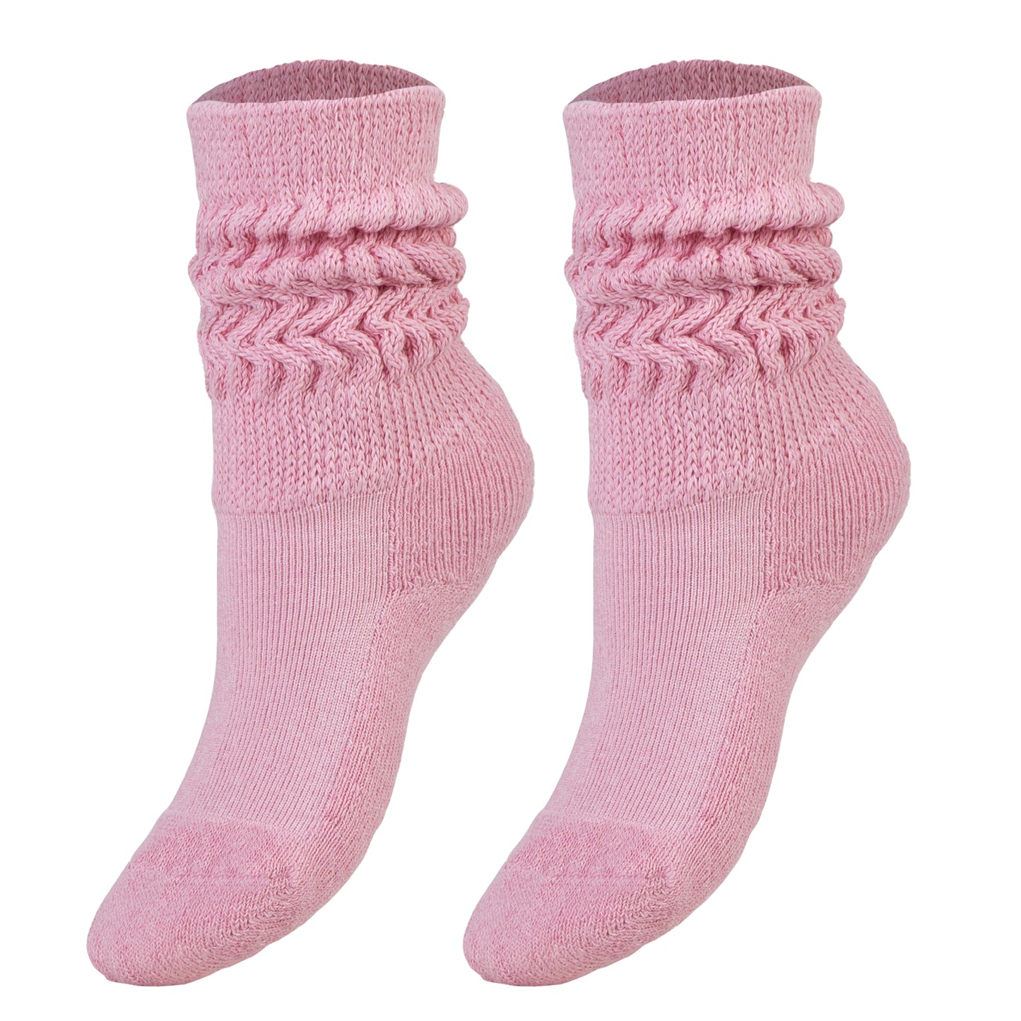 Pink Kids Slouch Socks 1 Pair Cotton Knee High Kids Socks