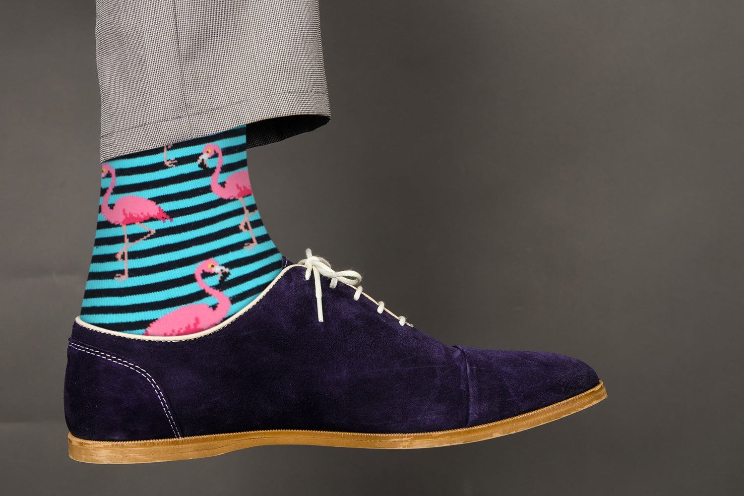 Casual Designer Trending Animal Socks - Flamingo for Men and Women