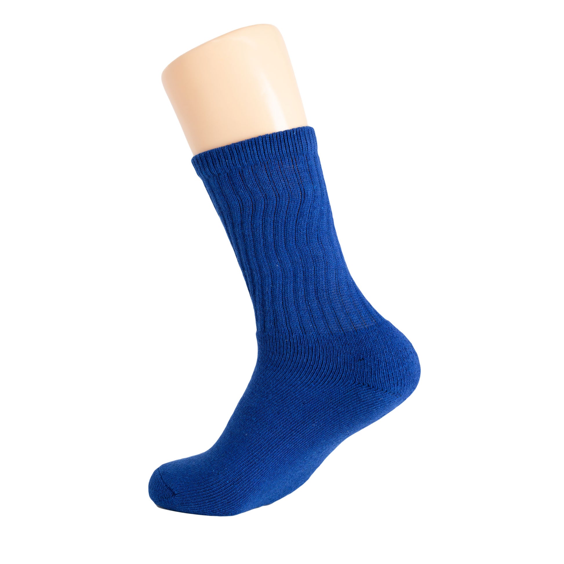 Royal Blue Crew Socks for Women Premium Cotton 3 Pairs