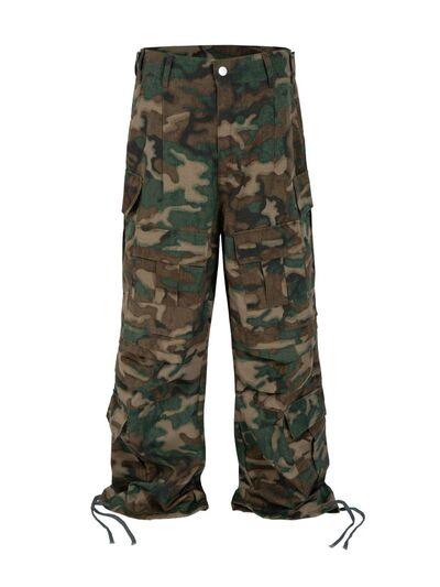 Men's Camouflage Multi-Pocket Cargo Jeans